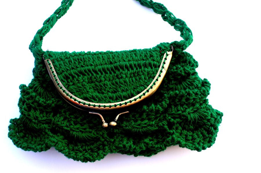Crochets Bag Handmade Crochet, purse Sling Bag In Beautiful Red Colour